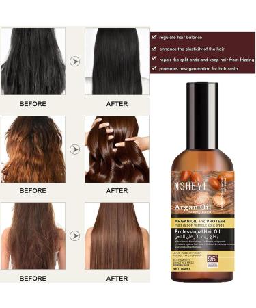 Cold Pressed Argan Oil Hair Serum - Healing Weightless Treatment for Dry Damaged Hair - Buy Online on GoSupps.com