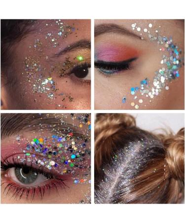 Shop 6 Color Body Glitter Gel | Chunky Glitter Sequins for Face & Body | Shimmering Mermaid Gel - International Shipping - Buy Online on GoSupps.com