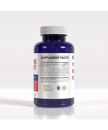 Vitamin Energy Focus+ Energy Capsules | 7+ Hours of Energy | 30 Capsules | International Shipping Available - Buy Online on GoSupps.com