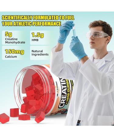 HEALOADING Creatine Monohydrate Gummies HMB Supplements for Men - Creatine and HMB Supplement for Boost Strength Performance Build Muscle Supports and Muscle Growth & Recovery - Buy Online on GoSupps.com