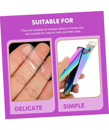 HAPINARY 1 Set Nail Set Nail Grooming Kit Cosmetology Kit French Style Nail Tips Nail Grinding Bar Nails Nail Polishing File Transparent Nail Tips Nail Cover Manicure Plastic Nail Scissors 13X7cm Assorted Color 3 - Buy Online on GoSupps.com