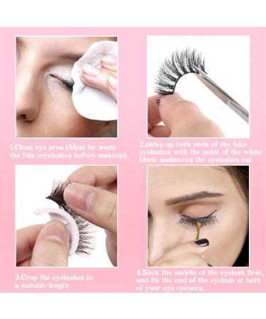 Ellxen Reusable Self-Adhesive False Eyelashes No Glue No Eyeliner for Beginners Easy to Wear Waterproof with Portable Boxes (Fresh) - Buy Online on GoSupps.com