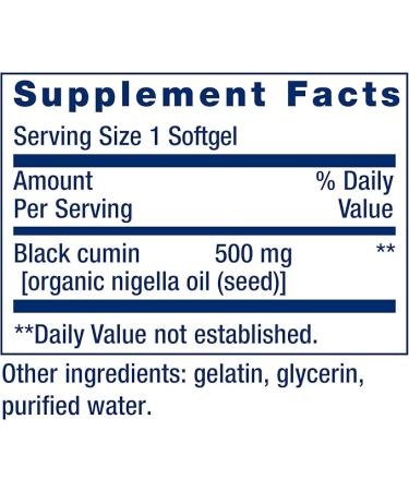 Life Extension Black Cumin Seed Oil 60 Softgels | Premium Health Supplement - Buy Online on GoSupps.com