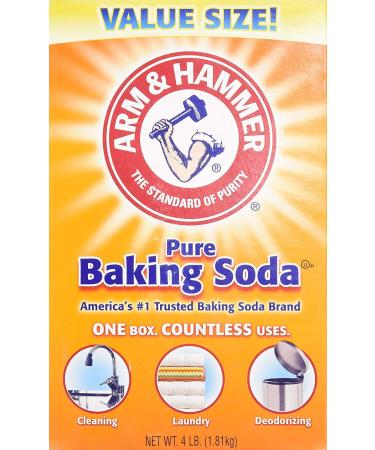 Deodrzr Baking Soda 4lb - Natural Odor Eliminator and Cleaning Agent - Buy Online on GoSupps.com