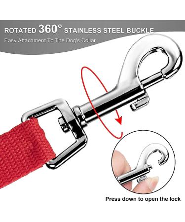 20m Track Leash for Dogs - Runeay Drag Line with Padded Handle for Training & Walking | Durable Leash for Small & Large Dogs - Red - Buy Online on GoSupps.com