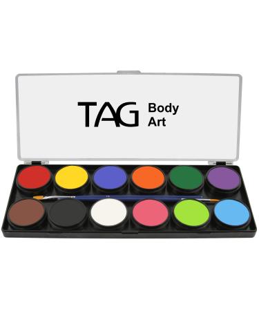 TAG Face & Body Paint - Regular Palette 12 x 10g Regular 12 Count (Pack of 1)