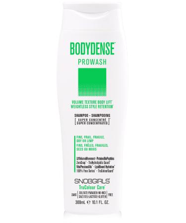 SNOBGIRLS BODYDENSE Plumping Hydrating Volumizing Shampoo for Fine Hair Volume Texture Body Lift Lightweight Vegan Shampoo for Fine Frail Dry or Limp Hair