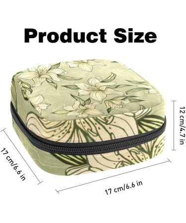 Shop Retro Flower Pattern Storage Bags for Women's Bandages & Menstrual Products - Portable Multicolored Holders for School & Office - Buy Online on GoSupps.com