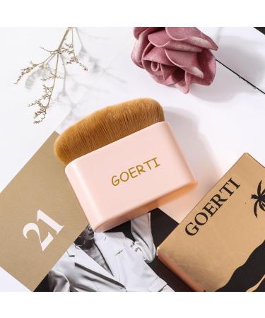 Professional Vegan Body Makeup Brush - Kabuki Brush for Self Tanner & Flawless Bronzer Blend - Buy Online on GoSupps.com