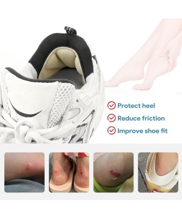 Clundoo 8-Piece Heel Cushion Set - Self-Adhesive Shoe Cushions for Big Shoes Heel Protection & Anti-Slip Inserts - Buy Online on GoSupps.com