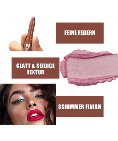  EONFAVE Eyeshadow Pencil Purple Pink Waterproof Eyeliner Cream Eyeshadow Stick Shimmer Eyeshadow Stick Durable and Stain Resistant Glitter Cream Eyeshadow Pencil for - Buy Online on GoSupps.com