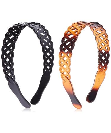 Goody WoMens Classics Headband Basket Weave 2 Count
