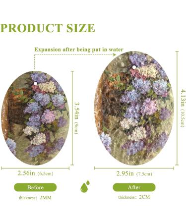 3-Pack Cleaning Kitchen Sponges Oval Beautiful Bouquet Kitchen Cellulose Dishwashing Wood Pulp Cotton - Buy Online on GoSupps.com