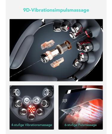 SKG G7Pro Foldable Neck Massager - Wireless 9D Vibration Pain Relief Device with Warmth | Portable Electric Massage Gift for Men & Women - Buy Online on GoSupps.com