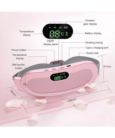 FXWTICH Portable Electric Massage Device - Heating Pad with 4 Vibrating Modes & Temperature Control | Cordless Pink - Buy Online on GoSupps.com