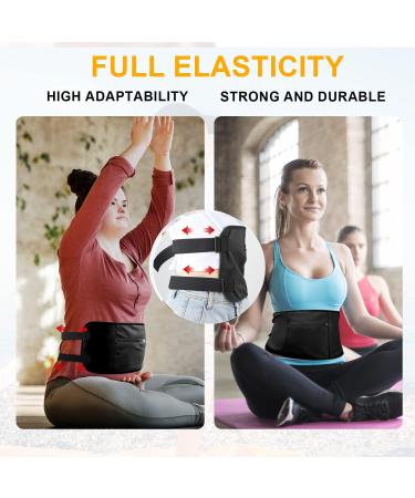 Castor Oil Pack Massage Belt - Black | Removable Castor Oil Pack for Belly Relief | International Shipping Available - Buy Online on GoSupps.com