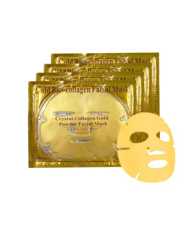 Gold Gel Collagen Crystal Facial Masks | Moisturizing & Anti-Aging | Reduces Puffiness & Wrinkles | Deep Tissue Rejuvenation (6 Pack - Buy Online on GoSupps.com