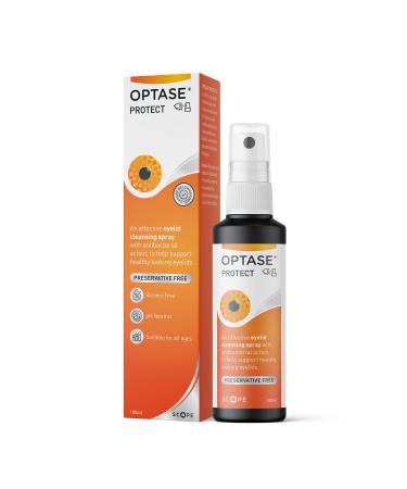 Optase Protect Antibacterial Cleansing Eye Spray for Daily Protection Against Bacteria Overgrowth on Eyelids and Surrounding Skin - Preservative Free - 250 Applications