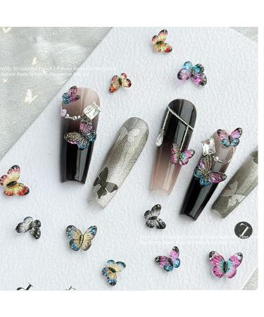 Butterfly Rhinestones Resin Stones Flat Back Rhinestones Diamonds For Supplies Jewelry Blue Big - Buy Online on GoSupps.com