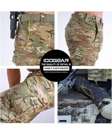 IDOGEAR GL Tactical Pants Multicam Combat Pants - Slim Fit Style C Ranger Green 32W x 32L | Airsoft, Military, Hunting, Paintball Outdoor Sports - Buy Online on GoSupps.com