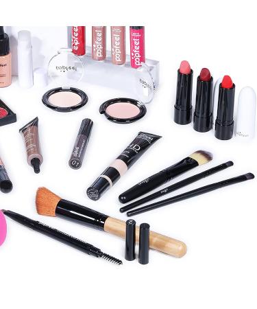 Complete Beginner Makeup Set | Multi-Purpose Essential Starter Bundle with Concealer Lip Gloss Eyeshadow Palette & Lipstick for All-in-One Beauty - Buy Online on GoSupps.com