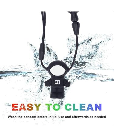 Safe Silicone Baby Chew Necklace for Home Toddlers - Black - Buy Online on GoSupps.com