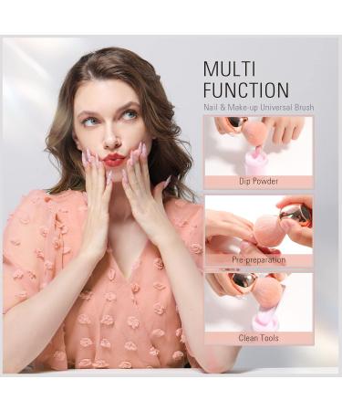 Aokitec Nail Dust Brush - Soft Kabuki Blush Brush for Nail Art & Makeup | Pink Nail Powder Remover - International Shipping Available - Buy Online on GoSupps.com