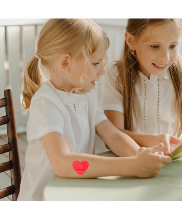 FRCOLOR 50pcs Red Heart Shaped Adhesive Bandages for Kids | First Aid Patches for Cuts & Scrapes | Ideal for School Nurses - Buy Online on GoSupps.com