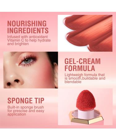 Buy Wangen Gel Cream Liquid Rouge #108 - Soft Breathable Long-lasting Skin Tint Makeup - Natural Look | International Shipping - Buy Online on GoSupps.com