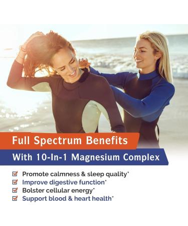 Innate Vitality 10-in-1 Magnesium Complex 960mg 420mg Elemental Mag per Serving with Magnesium Glycinate Citrate Malate and More Sleep Digestion Energy Support 90 Vegan Caps - Buy Online on GoSupps.com