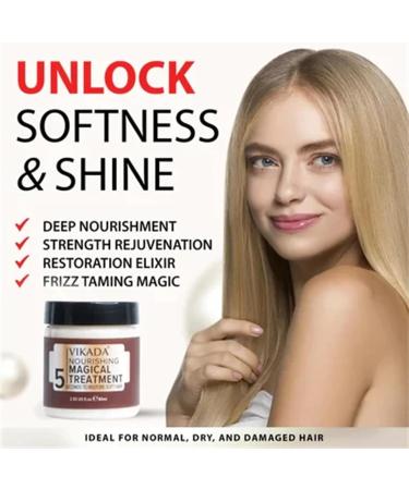 2 x Vikada Nourishing Magical Treatment 5 Seconds to Restore Soft Hair Advanced Molecular Hair Root Treatment Deep Conditioner Hair Mask for Dry Damaged Hair - Buy Online on GoSupps.com