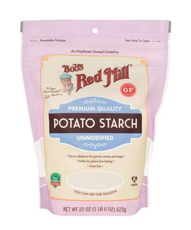 Bob's Red Mill Potato Starch 22 oz (Pack of 4) - Resealable Gluten-Free Starch - Buy Online on GoSupps.com