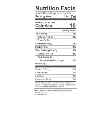 Buy Navitas Organics Organic Elderberry Powder 3 oz - Superfood Boost for Health - Buy Online on GoSupps.com