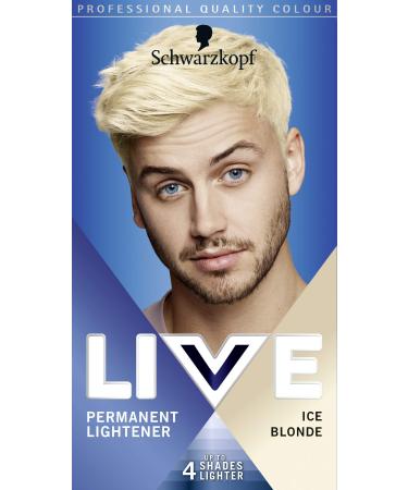 Schwarzkopf Live Colour Men Ice Blonde 00B 1 Count (Pack of 1) 00B Ice Blonde 1 Count (Pack of 1) Semi-permanent