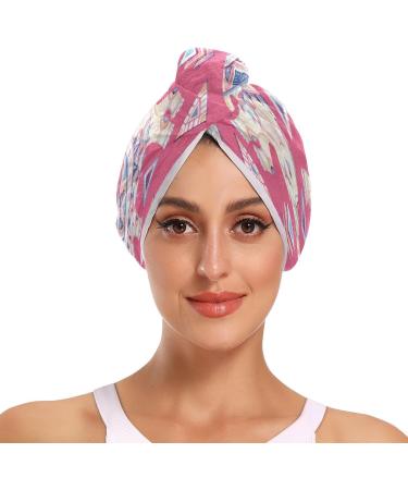 Elephant Dry Hair Cap Set - 2 Piece Quick Drying Towel & Button Headband | Super Absorbent Soft & Comfortable - International Shipping Available - Buy Online on GoSupps.com