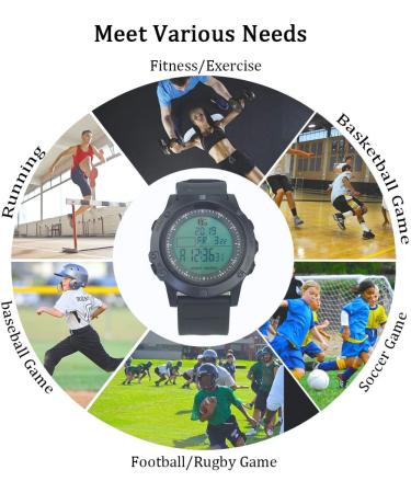 FCXJTU Digital Referee Watch - Sports Stopwatch for Coaches | 100 Lap Memory Large Display & Alarm | Ideal Soccer Timer - Buy Online on GoSupps.com