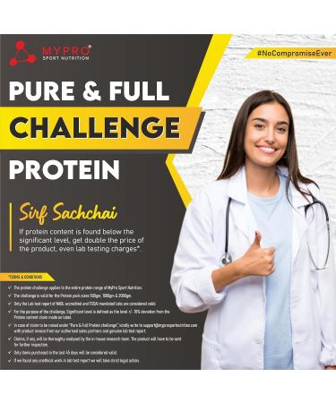 Buy My pro Sport Nutrition Plant Protein Powder - Vegan Pea & Brown Rice (23g Protein 22 Vitamins 5g BCAA) - Chocolate 1000g - International Shipping - Buy Online on GoSupps.com