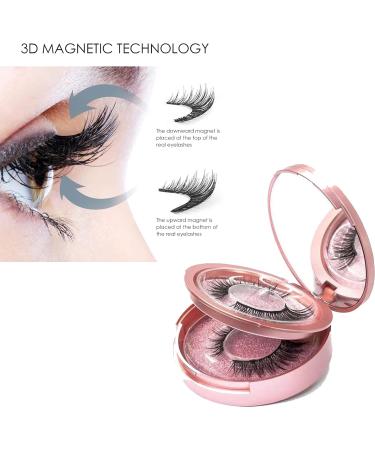 Magnetic Eyelashes Magnetic Eyelashes Natural Look Reusable Magnetic Eyelashes 2 Pairs Magnetic Lashes liquid eyeliner Natural Look Magnetic Lashes No Glue or Liner Needed (A2) - Buy Online on GoSupps.com