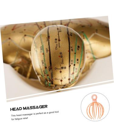 Buy Kombiuda Head Massage Device - Claw-Style Scalp Massager for Ultimate Relaxation | Handheld Plastic Massage Comb 21x15x15cm Orange - International Shipping Available - Buy Online on GoSupps.com