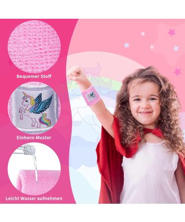 8 Pcs Colorful Unicorn Sport Bracelets for Kids - Perfect for Birthday Parties Outdoor Sports & Dancing - 5x6cm Welded Wrist Tape - Buy Online on GoSupps.com