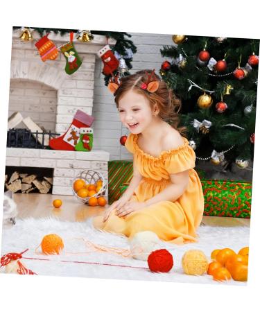 FRCOLOR 2 Pairs Hairpin Holiday Hair Clips Christmas Deer Hair Clip Christmas Hair Clips for Kids Hair Gems for Women Xmas Hair Accessories Non-woven Fabric Delicate Crocodile Skin Miss - Buy Online on GoSupps.com