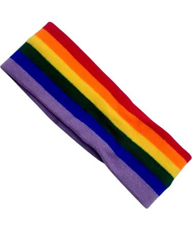 Topkids Accessories Rainbow Wide Headbands for Women Stretchy Headband Hair Accessories for Women Headbands for Women's Hair Head Bands Adult Women Sweat Bands (Rainbow) - Buy Online on GoSupps.com