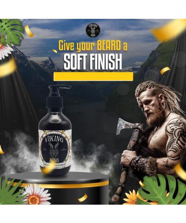Viking King Beard Conditioner - Tea Tree & Mint - 300ml | Best Beard Care for Men - International Shipping Available - Buy Online on GoSupps.com