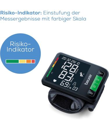 Beurer BC 87 Wrist Blood Pressure Monitor - App Connection Clinically Validated XL Display Arrhythmia Detection & Risk Indicator | Shop Internationally! - Buy Online on GoSupps.com