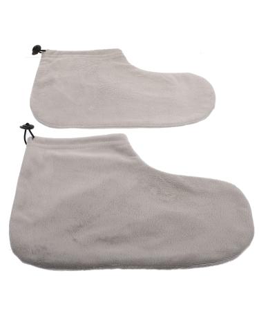 Paraffin wax bathroom cotton booties moisturizing work foot comprises feet treatment kit gray paraffin wax warmer isolated foot wraps for women warm therapy