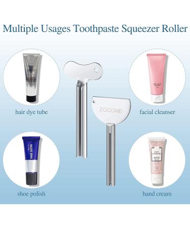 ZOCONE 6pcs Metal Tube Squeezer Key - Stainless Steel Toothpaste Roller for Paint, Cream, Cosmetic, Hair Dye - Buy Online on GoSupps.com