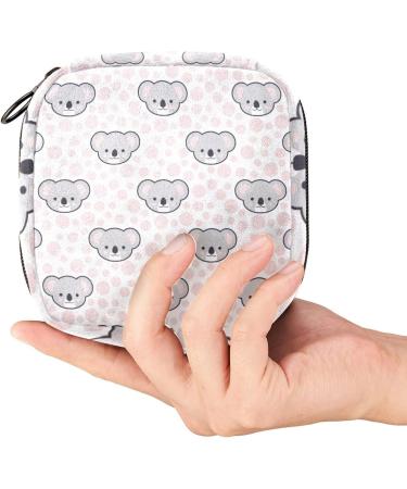 Koala Print Sanitary Napkin Storage Bag - Portable Menstrual Cup Pouch & Nursing Pad Holder (Multicolor) - Buy Online on GoSupps.com