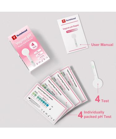 Vaginal pH Test Strips for Feminine Health | 4-Pack Kits for Bacterial & Trichomonas Vaginitis | Genuine Sole Seller - Haohui Bio - Buy Online on GoSupps.com