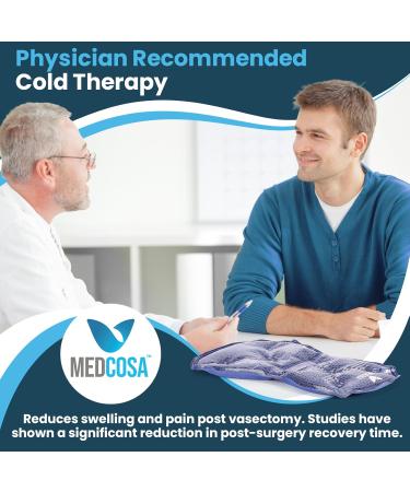 Vasectomy Ice Pack - Professional Cold Therapy for Pain & Swelling Relief - Ideal for Vasectomies, Hernia, Varicocele Surgery - Reusable for Testicular Injuries - 1 Count - Buy Online on GoSupps.com