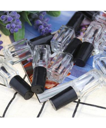 10 Empty Square Glass Nail Polish Bottles - Perfect for Nail Art & Varnish Storage - International Shipping Available - Buy Online on GoSupps.com